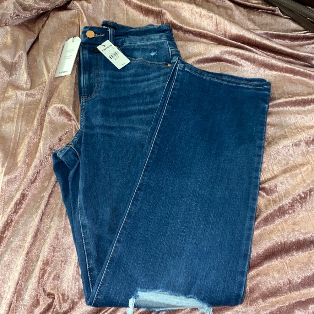 Express modern straight jeans